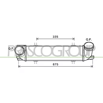 Intercooler, échangeur PRASCO BM120N001