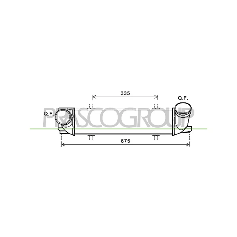 Intercooler, échangeur PRASCO BM120N001