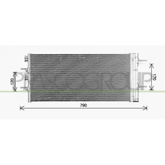 Condenseur, climatisation PRASCO BM200C001