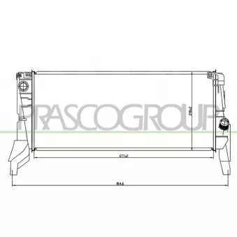 Radiateur, refroidissement du moteur PRASCO BM200R002