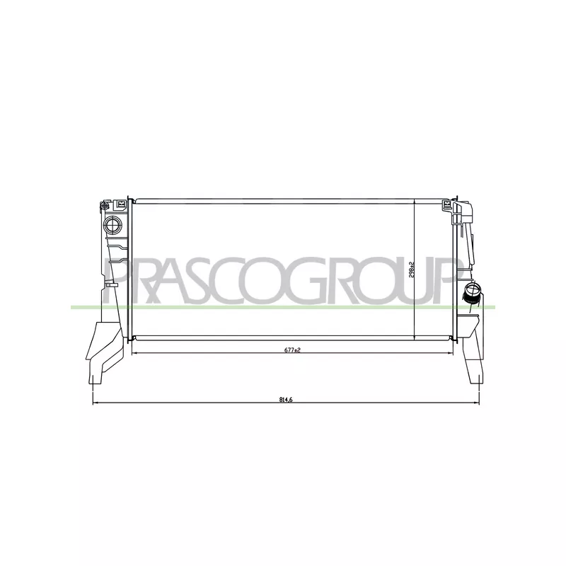 Radiateur, refroidissement du moteur PRASCO BM200R002