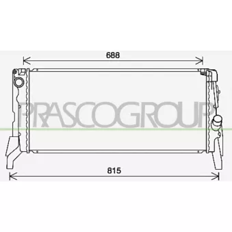 Radiateur, refroidissement du moteur PRASCO BM200R003