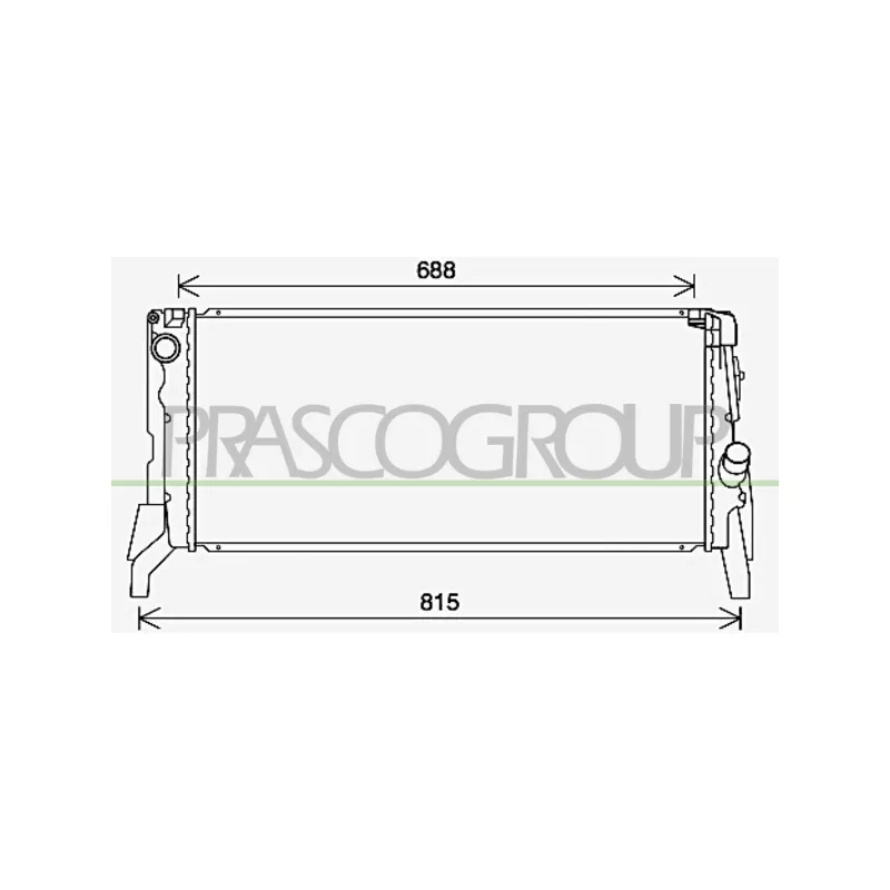 Radiateur, refroidissement du moteur PRASCO BM200R003