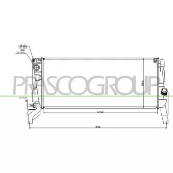 Radiateur, refroidissement du moteur PRASCO BM200R004