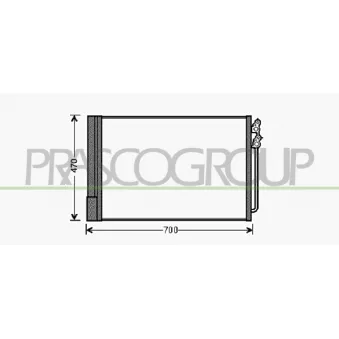 Condenseur, climatisation PRASCO BM500C003