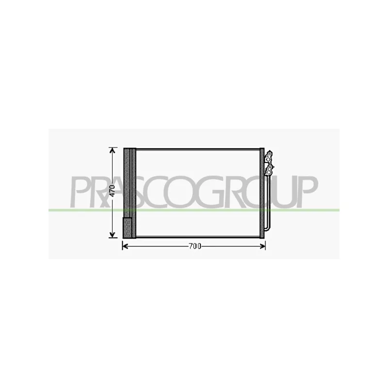 Condenseur, climatisation PRASCO BM500C003
