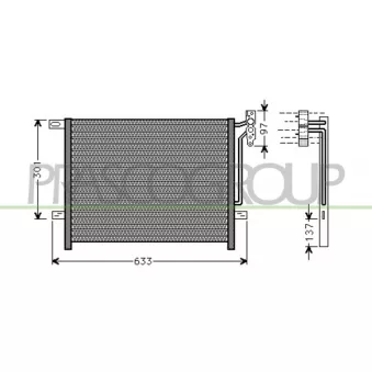 Condenseur, climatisation PRASCO BM624C001