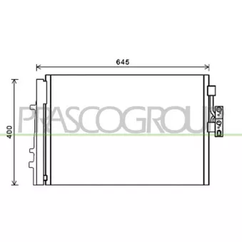 Condenseur, climatisation PRASCO BM804C002