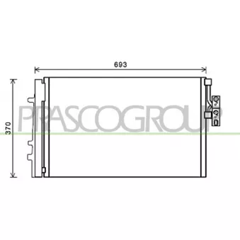Condenseur, climatisation PRASCO BM804C003
