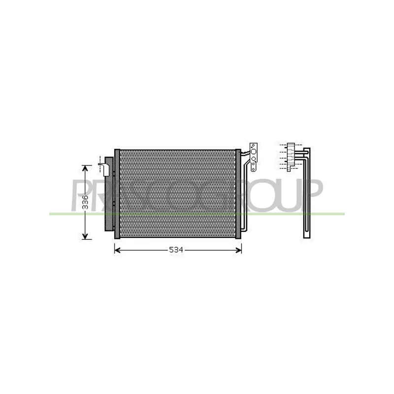 Condenseur, climatisation PRASCO BM820C001