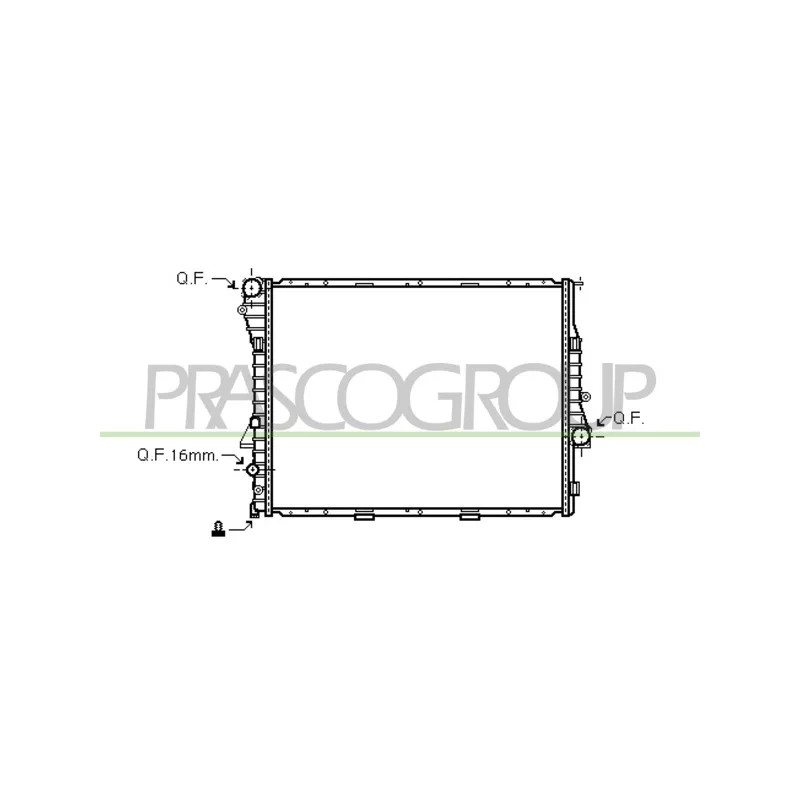 Radiateur, refroidissement du moteur PRASCO BM820R003