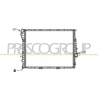 Radiateur, refroidissement du moteur PRASCO BM820R004