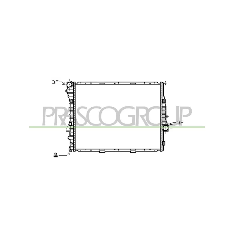 Radiateur, refroidissement du moteur PRASCO BM820R004