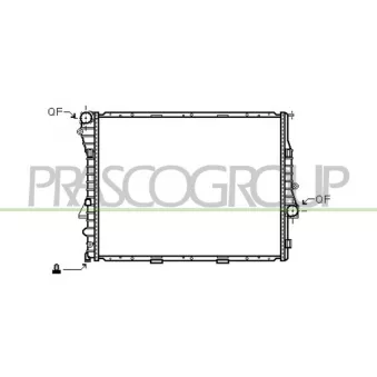 Radiateur, refroidissement du moteur PRASCO BM820R005