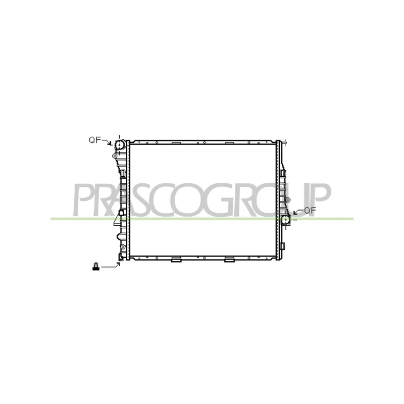 Radiateur, refroidissement du moteur PRASCO BM820R005