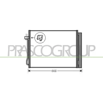 Condenseur, climatisation PRASCO BM822C001