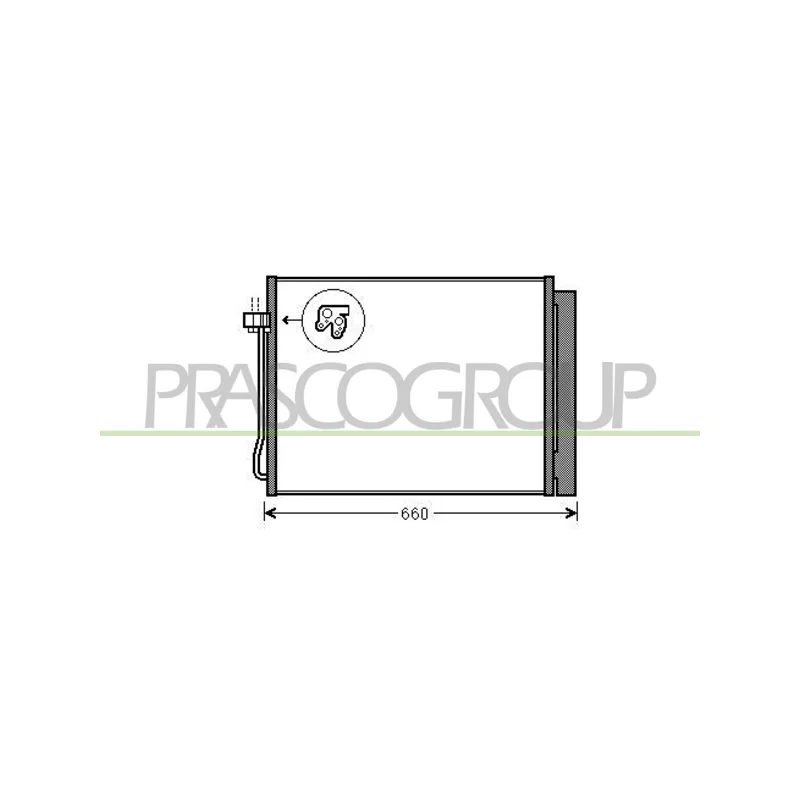 Condenseur, climatisation PRASCO BM822C001