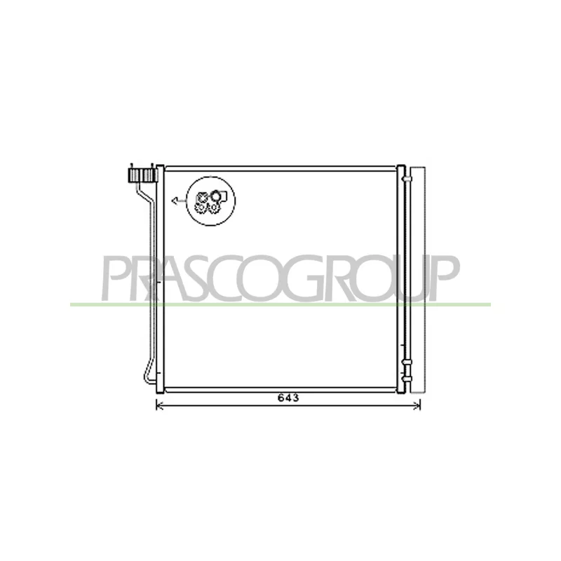 Condenseur, climatisation PRASCO BM825C001