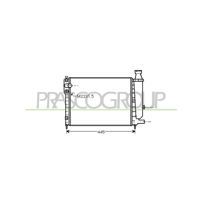 Radiateur, refroidissement du moteur PRASCO CI021R009