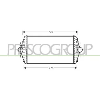 Intercooler, échangeur PRASCO CI053N001
