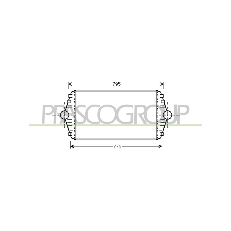 Intercooler, échangeur PRASCO CI053N001