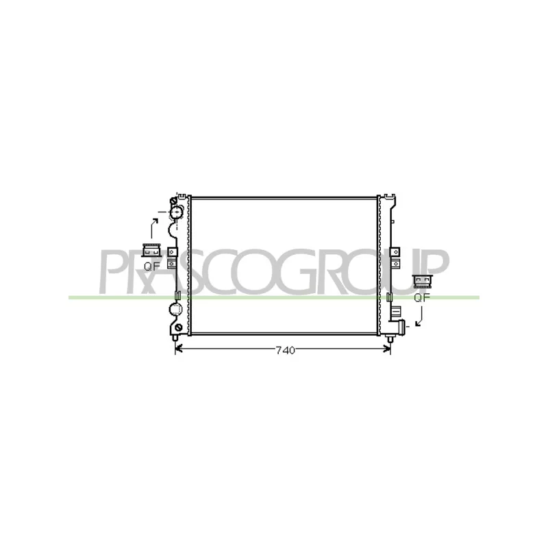Radiateur, refroidissement du moteur PRASCO CI053R002
