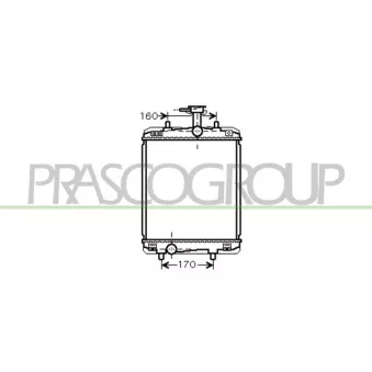 Radiateur, refroidissement du moteur PRASCO