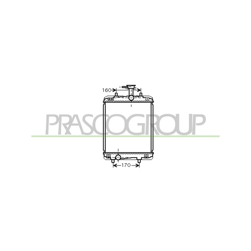 Radiateur, refroidissement du moteur PRASCO CI201R003