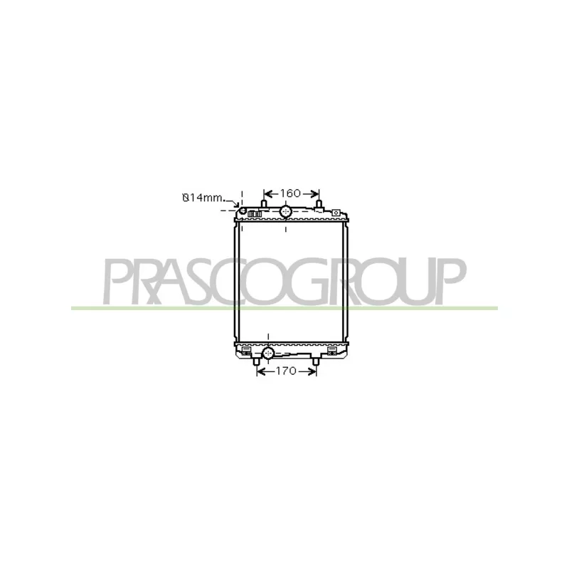 Radiateur, refroidissement du moteur PRASCO CI201R004