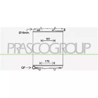 Radiateur, refroidissement du moteur PRASCO CI206R001