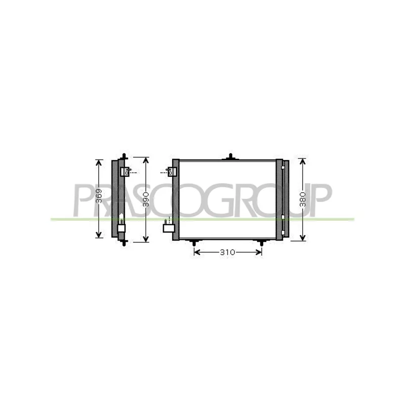 Condenseur, climatisation PRASCO CI304C001