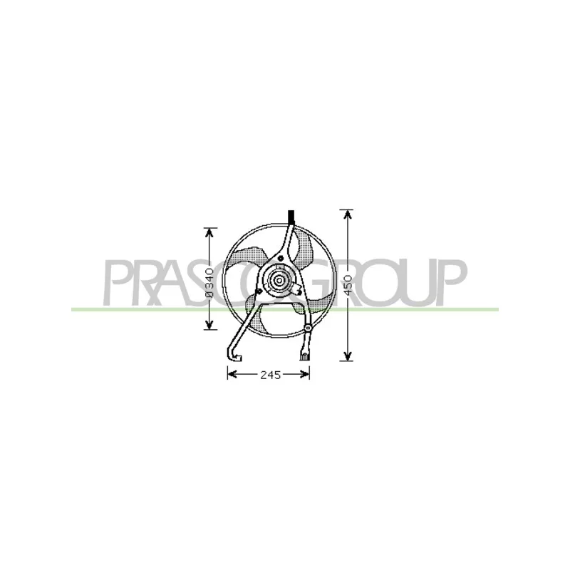 Ventilateur, refroidissement du moteur PRASCO CI304F002