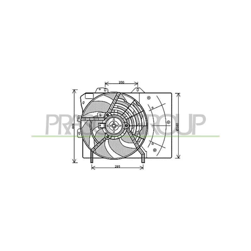 Ventilateur, refroidissement du moteur PRASCO CI304F003