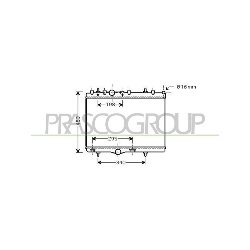 Radiateur, refroidissement du moteur PRASCO CI304R007