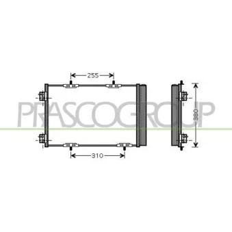 Condenseur, climatisation PRASCO CI305C003