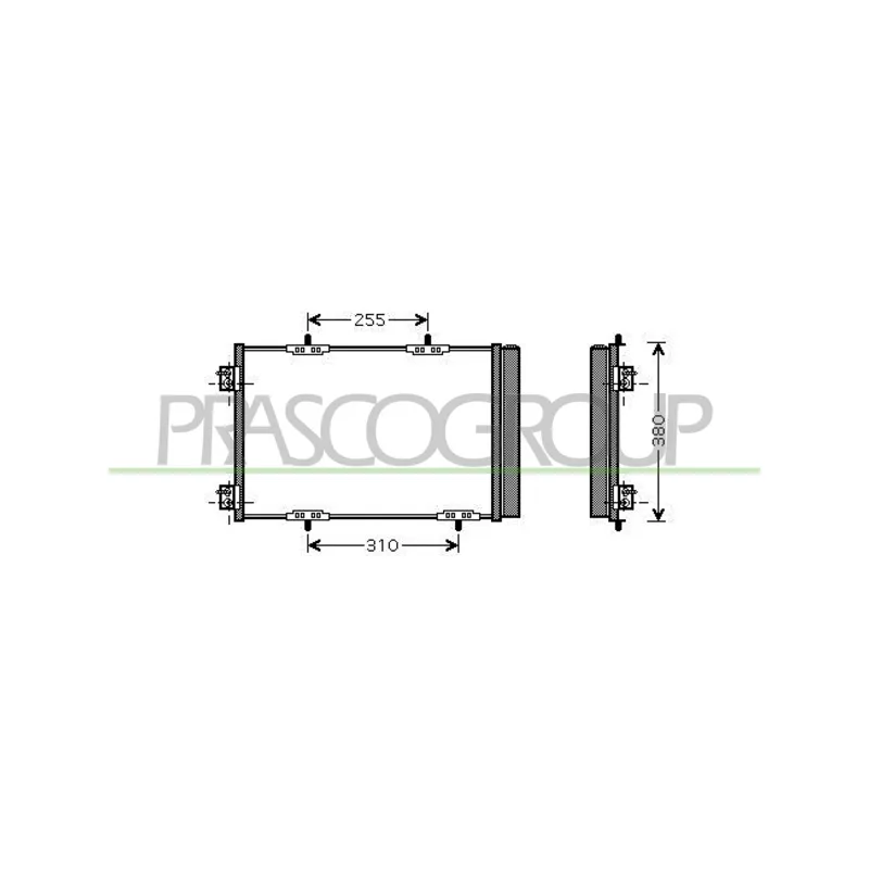 Condenseur, climatisation PRASCO CI305C003