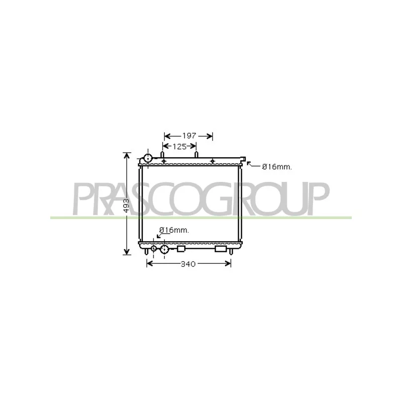Radiateur, refroidissement du moteur PRASCO CI320R009