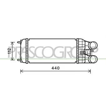 Intercooler, échangeur PRASCO CI325N001