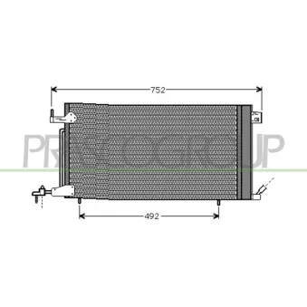 Condenseur, climatisation PRASCO CI420C001