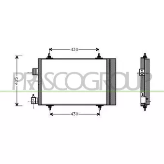 Condenseur, climatisation PRASCO CI422C001