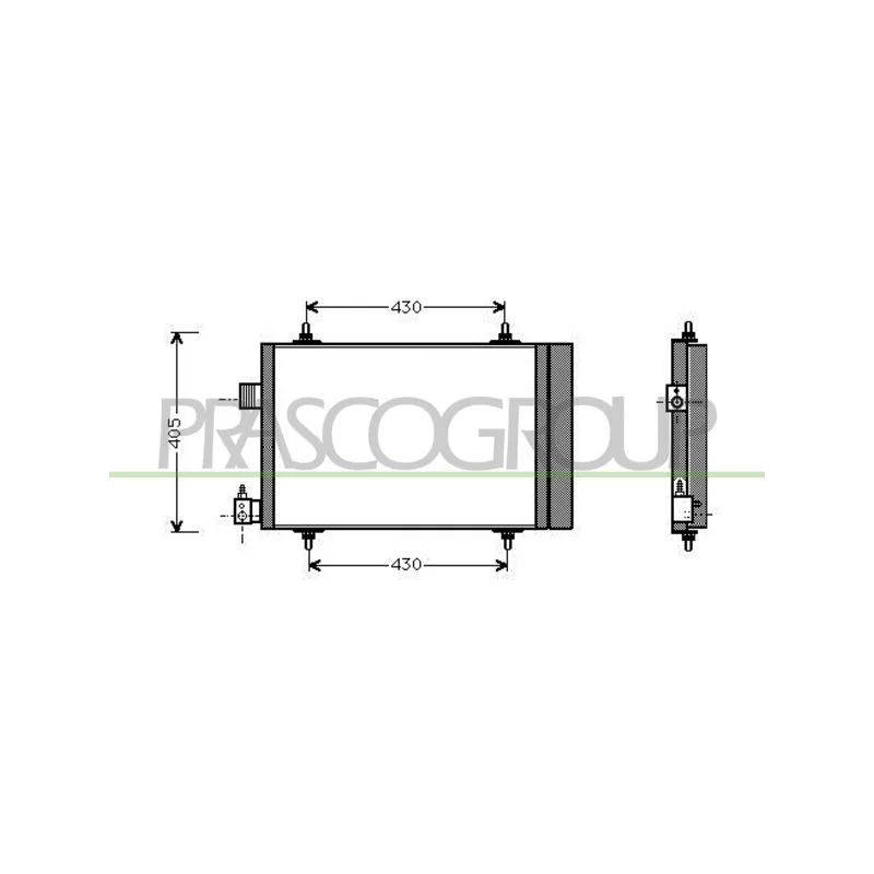 Condenseur, climatisation PRASCO CI422C001