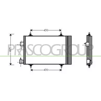 Condenseur, climatisation PRASCO CI422C002
