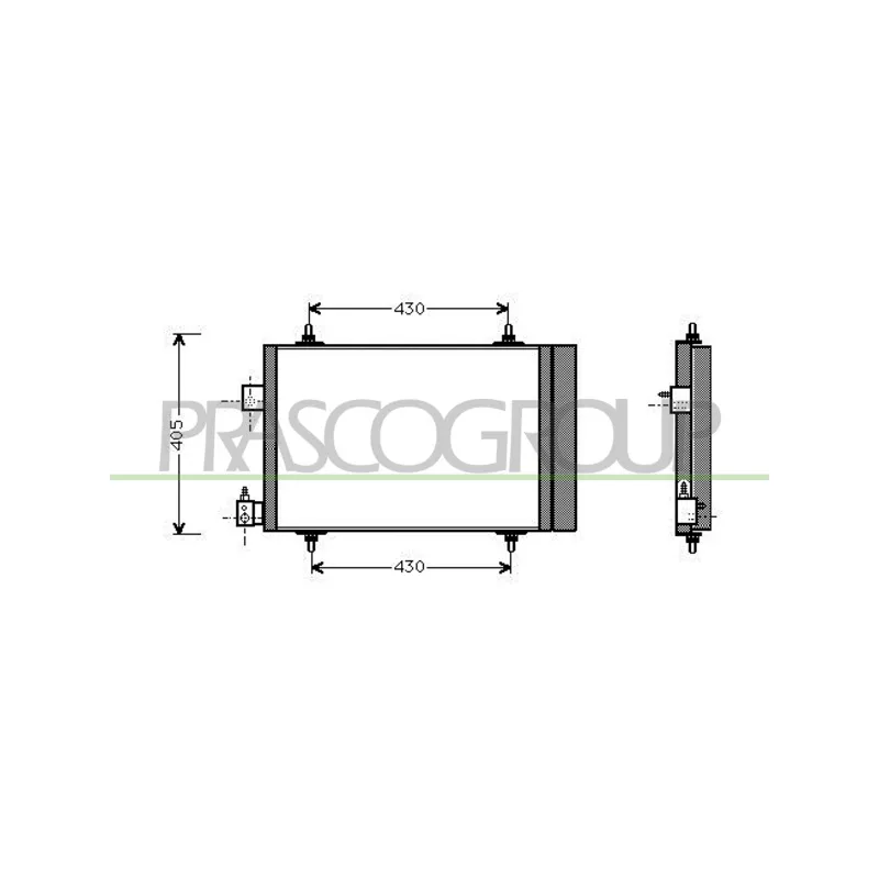 Condenseur, climatisation PRASCO CI422C002