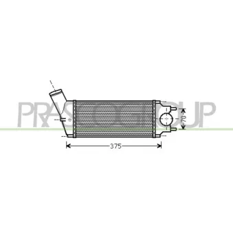 Intercooler, échangeur PRASCO CI424N002