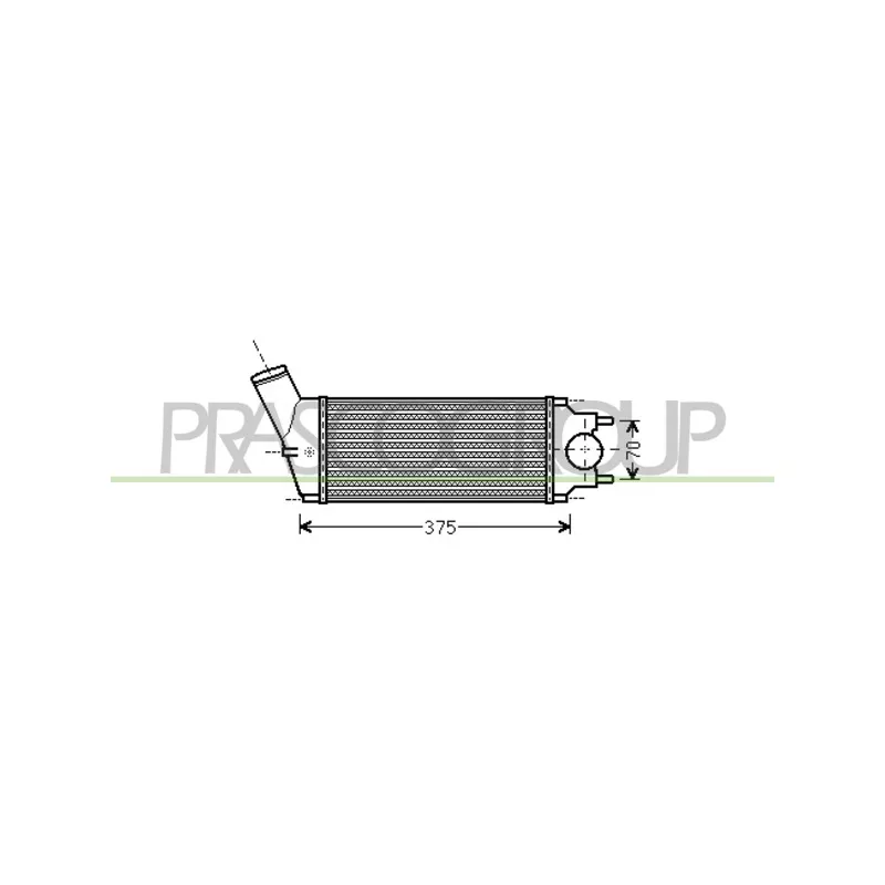 Intercooler, échangeur PRASCO CI424N002