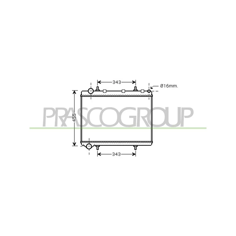 Radiateur, refroidissement du moteur PRASCO CI424R006