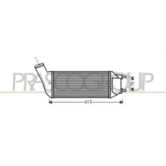 Intercooler, échangeur PRASCO CI428N003