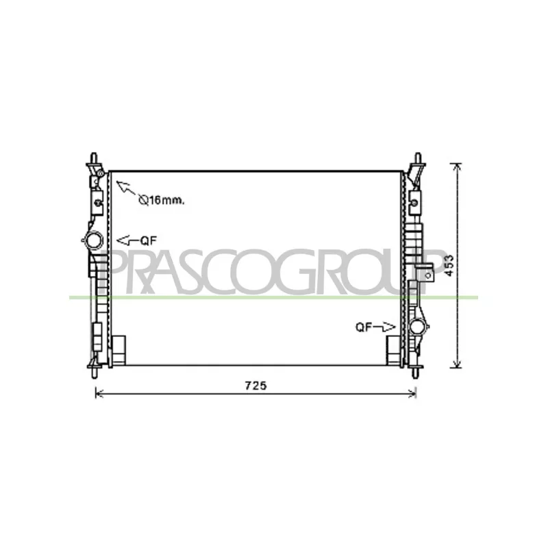 Radiateur, refroidissement du moteur PRASCO CI450R001