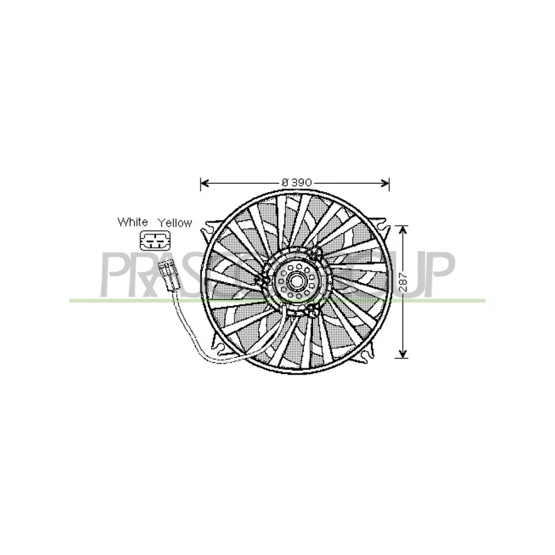 Ventilateur, refroidissement du moteur PRASCO CI520F001