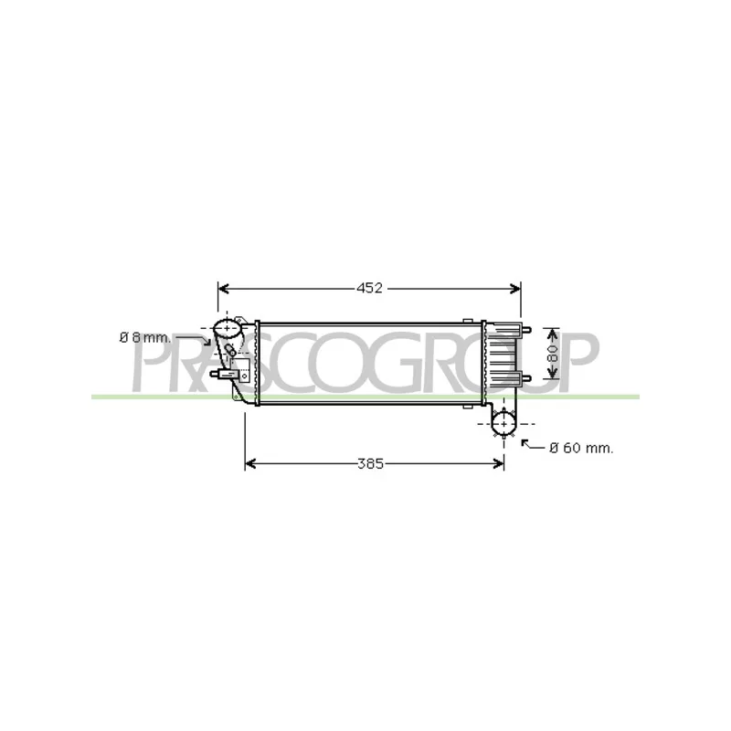 Intercooler, échangeur PRASCO CI520N001